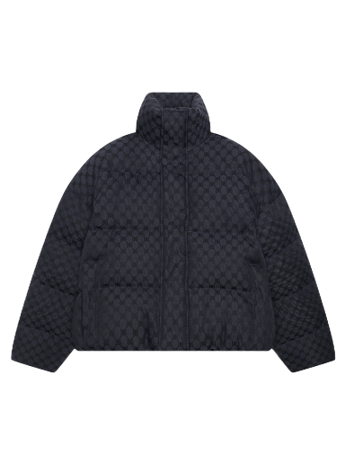 Prešívaná bunda Gucci x Balenciaga The Hacker Project Hacker BB Puffer Jacket Čierna | 681885TLO531269