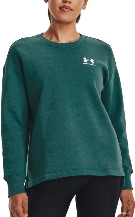 Mikina Under Armour Rival Fleece Sweatshirt Zelené | 1369423-722, 0