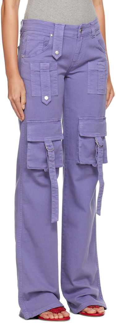 Cargo nohavice Blumarine Cinch Strap Cargo Pants Zelené | A322J104A, 4