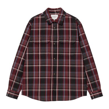 Košeľa Carhartt WIP Long Sleeve Plaid Shirt Červená | I033820_9, 4