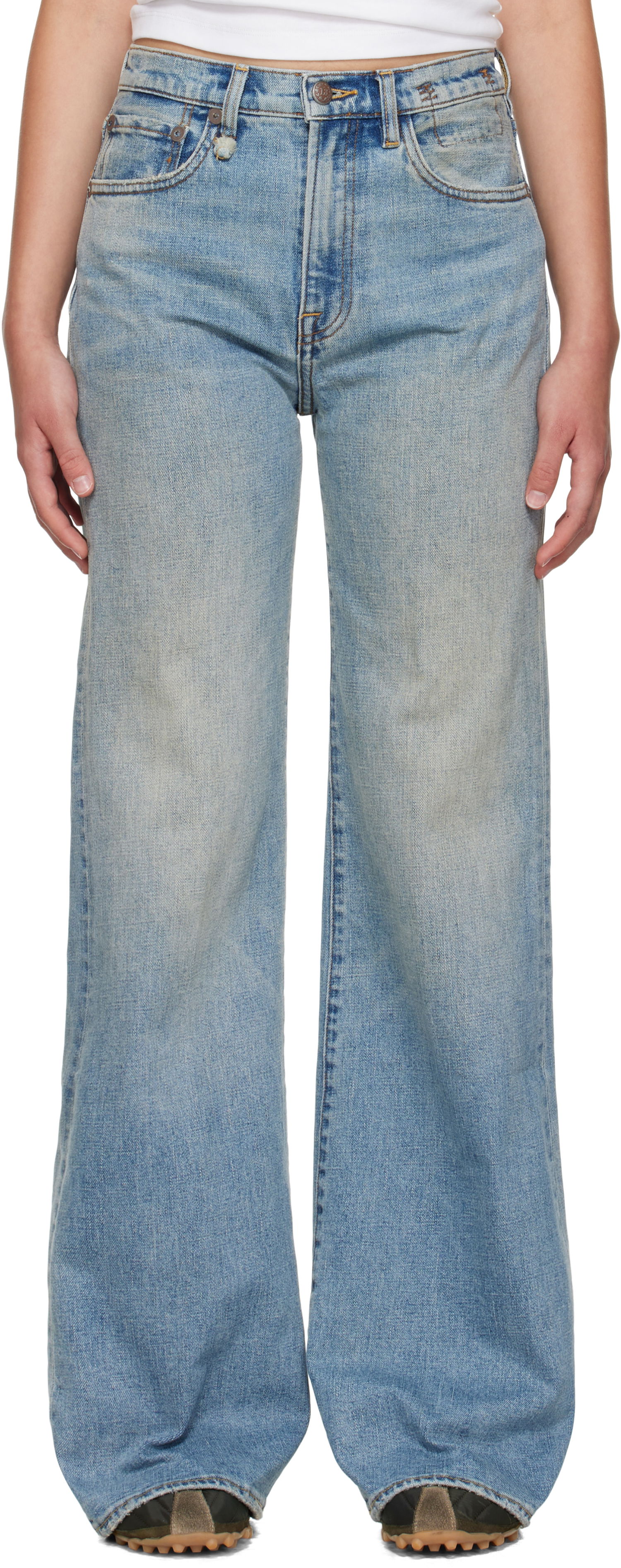 Džínsy R13 R13 Straight Leg Jeans Modrá | R13WD188-D247A, 0