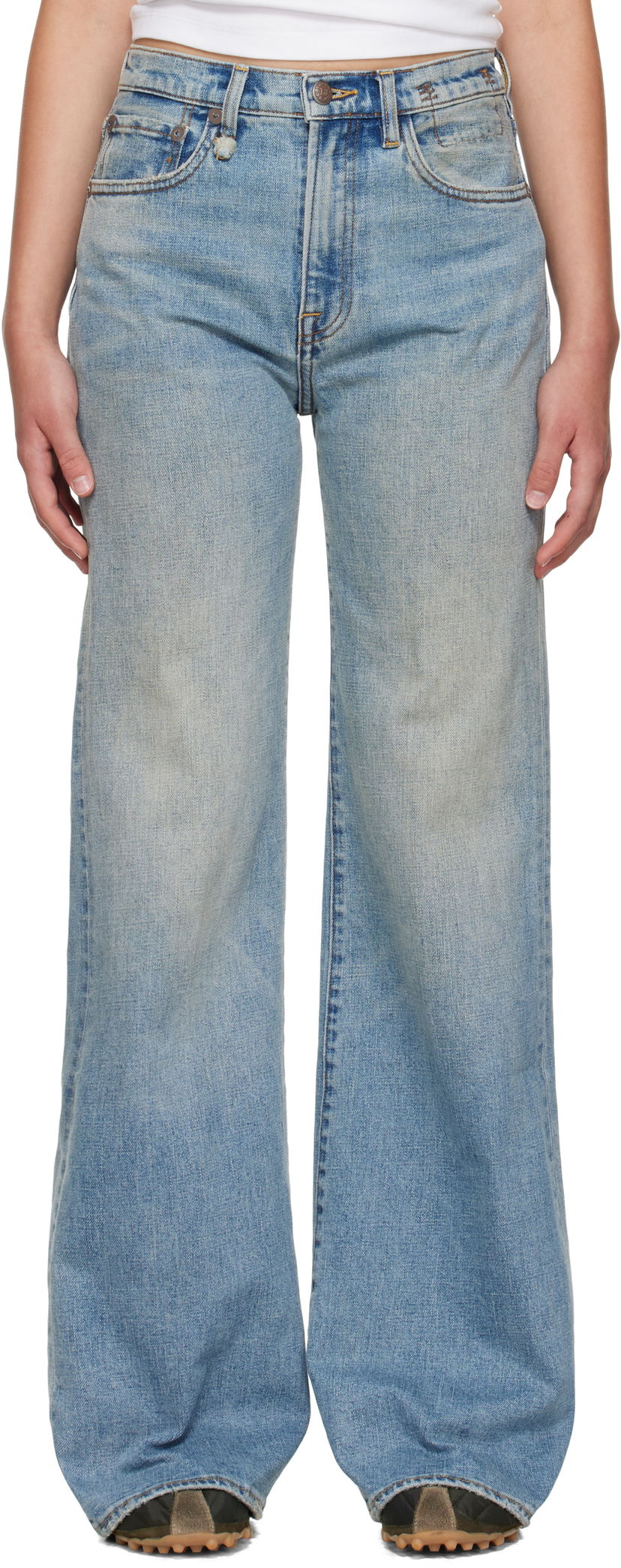 Džínsy R13 R13 Straight Leg Jeans Modrá | R13WD188-D247A