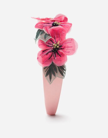 Spona Dolce & Gabbana Dolce & Gabbana Floral Chiffon Headband Ružová | LB3L50G7WFVF0660, 1
