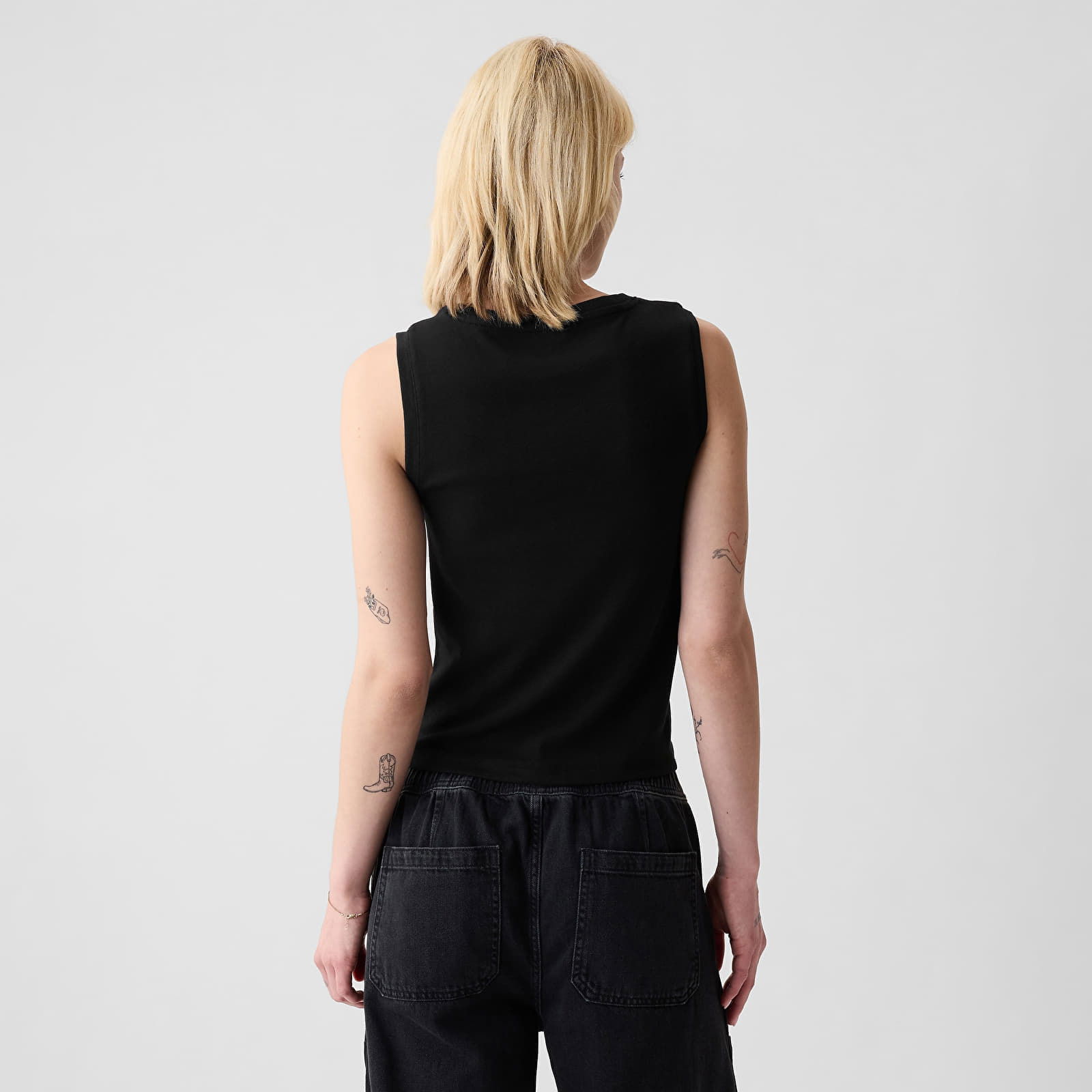 Sleeveless Modal Shell Black