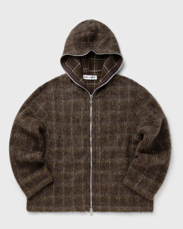 Mikina OUR LEGACY Our Legacy Mohair Zip Hoodie Hnedá | M4256FD, 1
