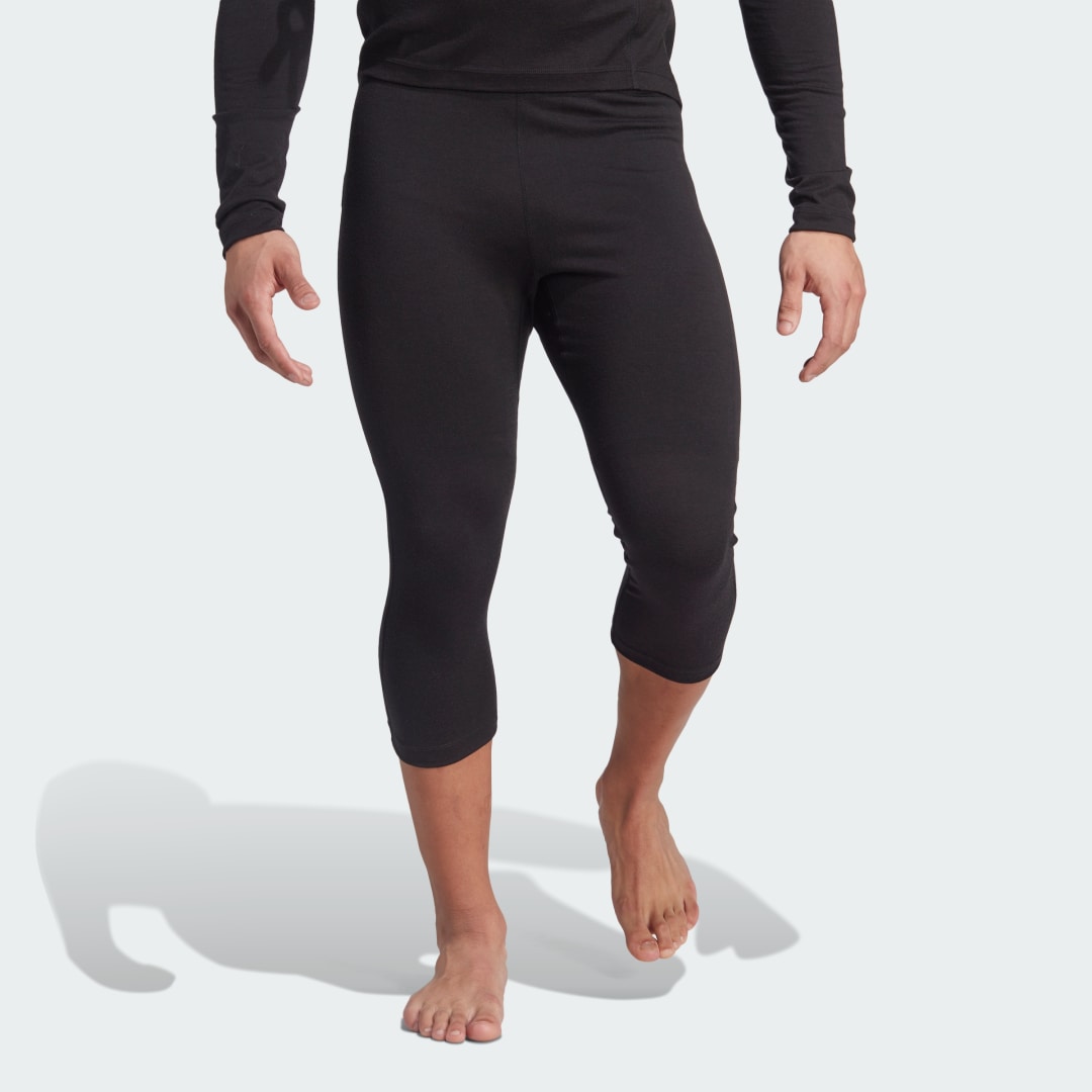 Legíny adidas Originals Xperior Merino 200 Baselayer 3/4 Leggings Čierna | HY4174, 1
