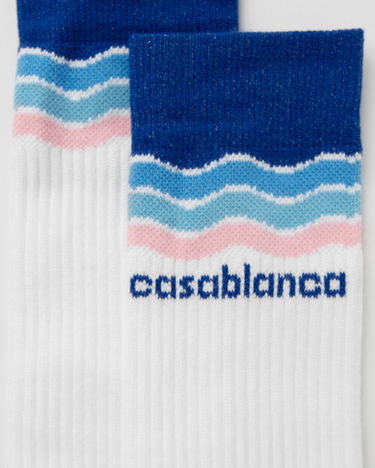 Ponožky Casablanca Wave Socks Biela | APS25-ACC-010-03, 2
