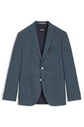 Regular-Fit Patterned Wool-Blend Blazer