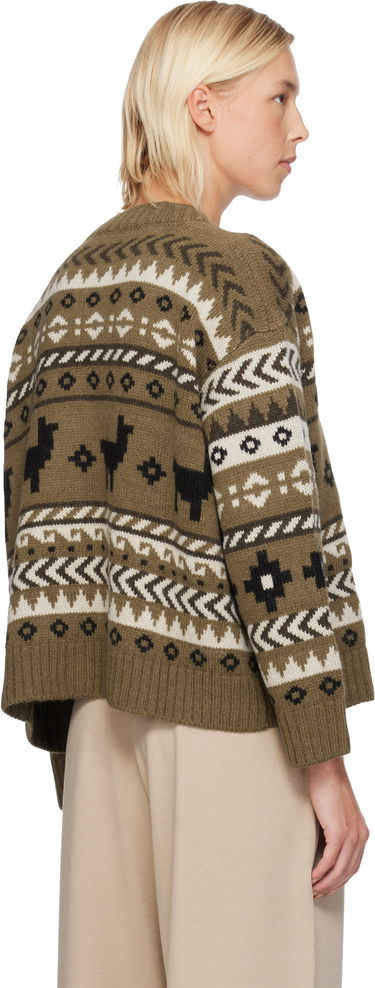 Sveter Max Mara Llama Motif Fair Isle Cardigan Rôznofarebný | 2525346092600, 2