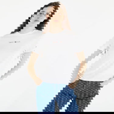 Tričko Tommy Hilfiger TOMMY JEANS Regular Color Serif T-Shirt Biela | DW0DW15447 YBR, 0