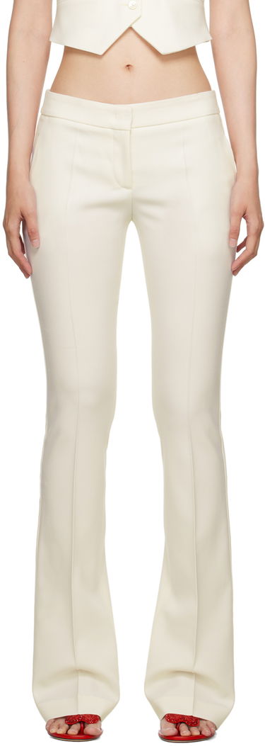 Nohavice Blumarine Blumarine Flared Dress Pants Biela | A322P098A, 0