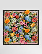 Dolce & Gabbana Floral Print Silk Twill Square Scarf