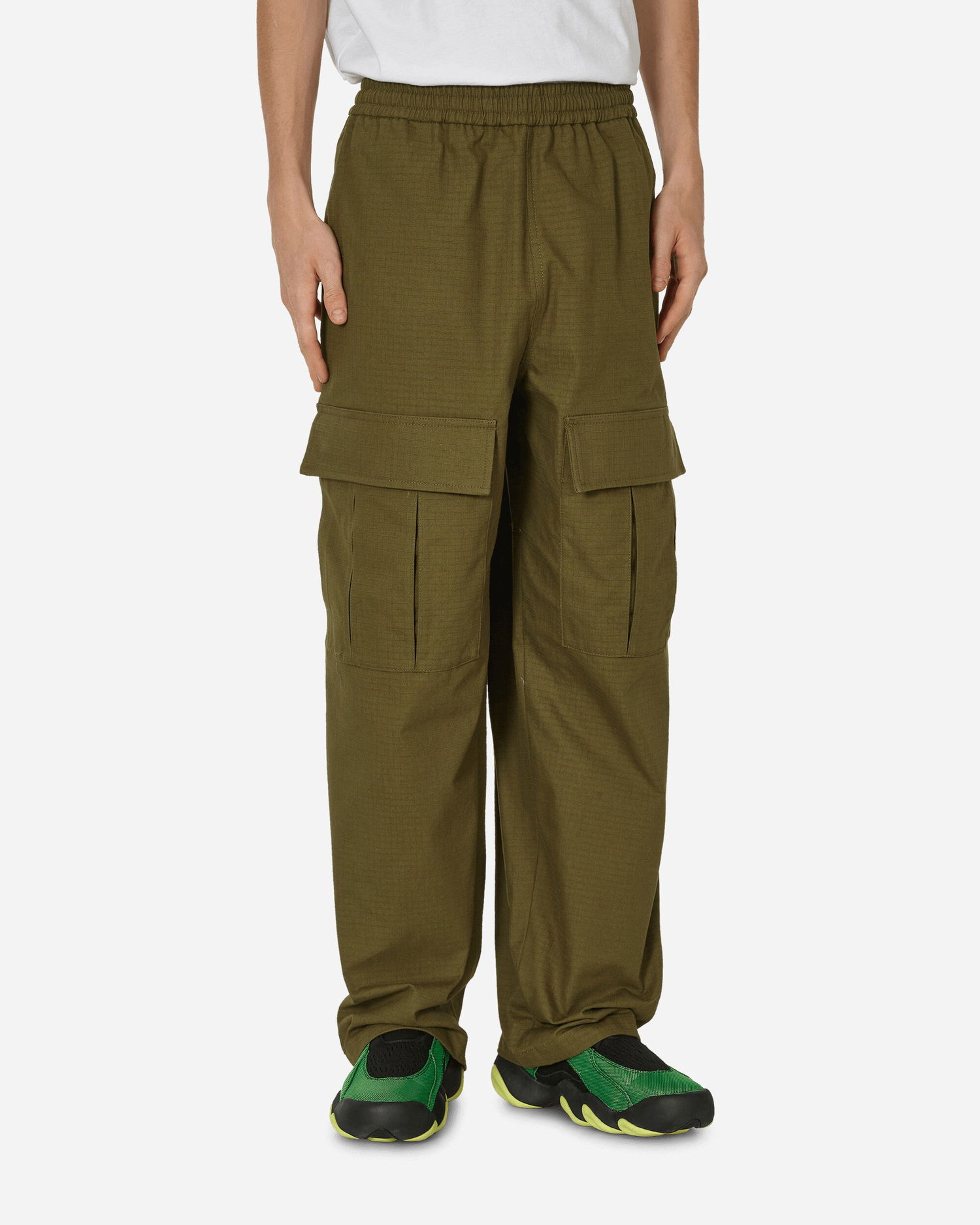 Nohavice Acne Studios Cargo Trousers Zelené | BK0560- AB7, 1