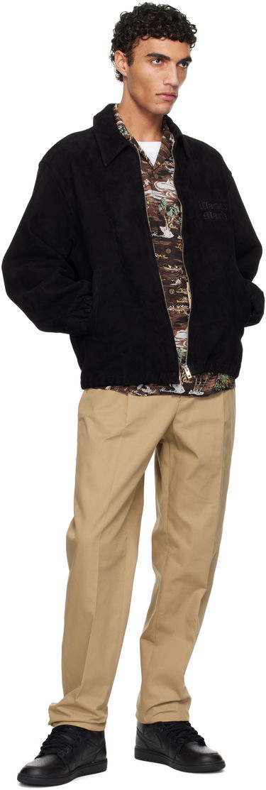 Bomber bunda WACKO MARIA WACKO MARIA 50's Suede Jacket Čierna | 25SSE-WMO-BL04, 3