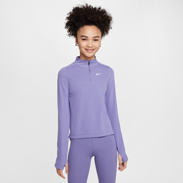 Sveter Nike Dri-FIT Long Sleeve Quarter-Zip Top Fialová | FD2853-527, 1