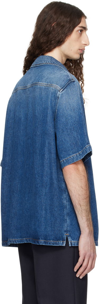 Košeľa Versace Versace Medusa Biggie Denim Shirt Modrá | 1020702_1A15015, 2
