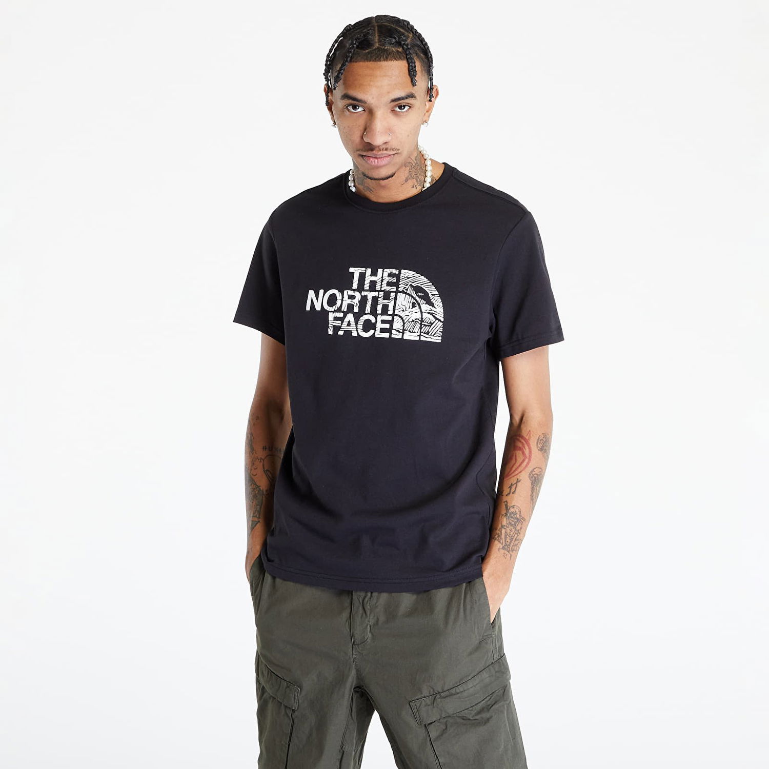 Tričko The North Face Woodcut Dome Tee Čierna | NF0A827HJK31, 0