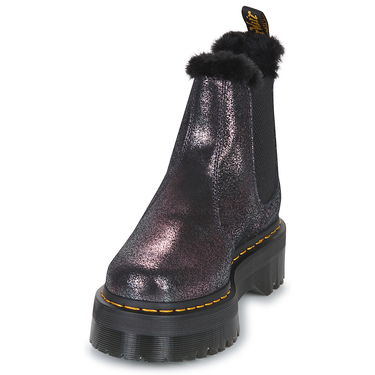 Tenisky a topánky Dr. Martens 2976 Quad Fur Lined Distressed Metallic Čierna | 27956012, 3