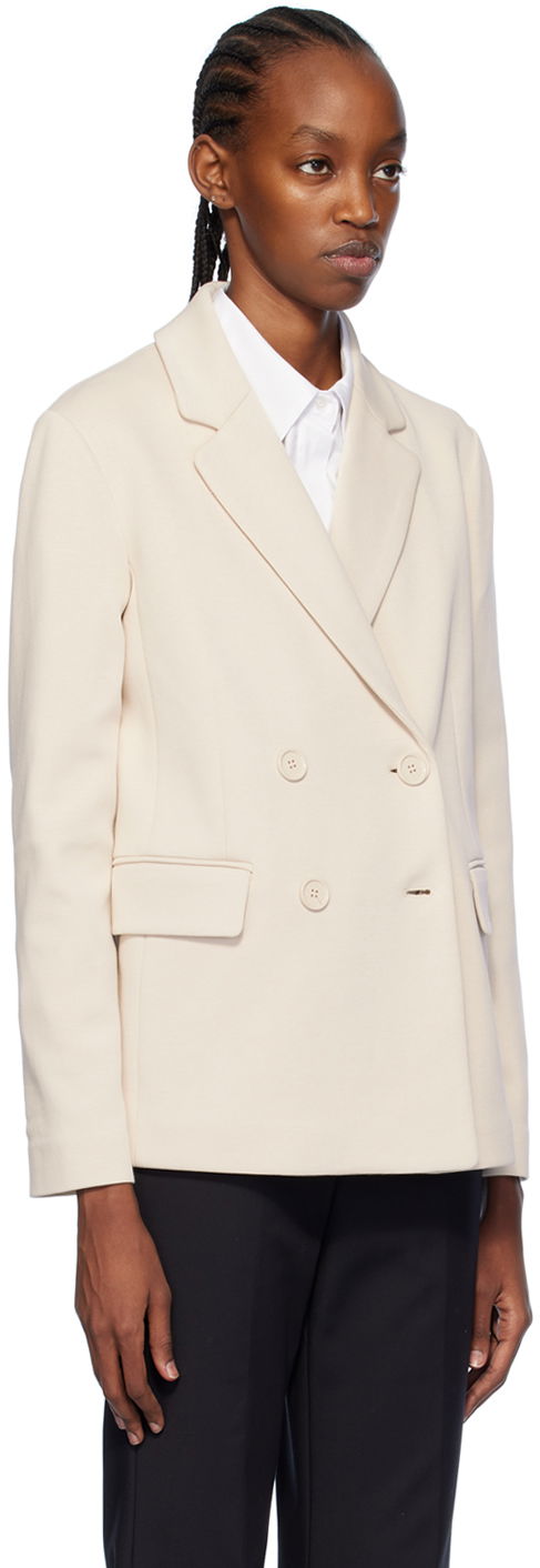 Bunda Max Mara Max Mara Scrigno Double-Breasted Blazer Béžová | 2419911031600 MM13001, 1