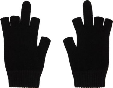 Rukavice Mastermind WORLD MASTERMIND WORLD Skull and Crossbones Open Fingered Gloves Čierna | MW25S15-AC011, 1