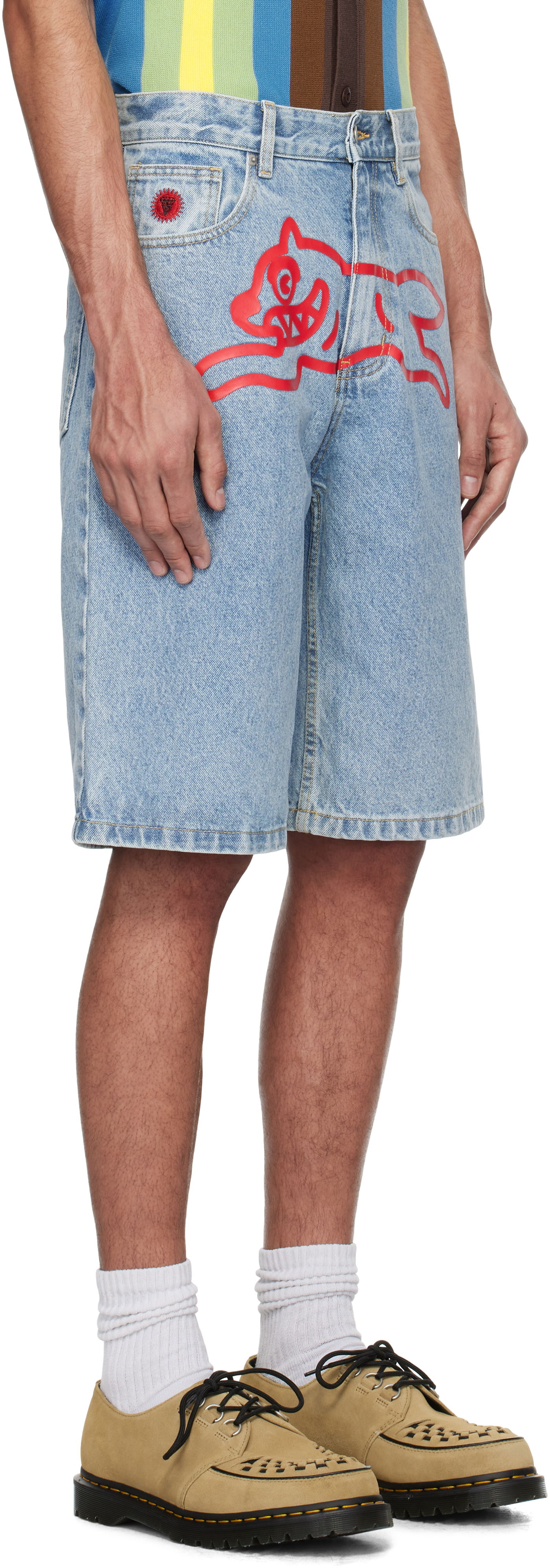 Šortky BBC IceCream ICECREAM Running Dog Denim Shorts Modrá | ICD25103, 1