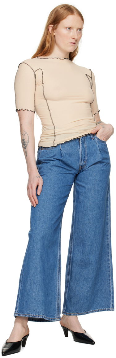 Tričko Baserange Slim 3/4 Sleeve T-Shirt Béžová | TTO3-RB-SU24, 3
