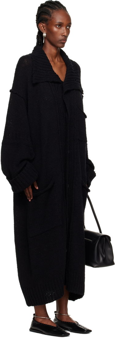 Sveter Yohji Yamamoto Yohji Yamamoto Plain Stitch Pocket Long Cardigan Čierna | HL-K78-091, 1