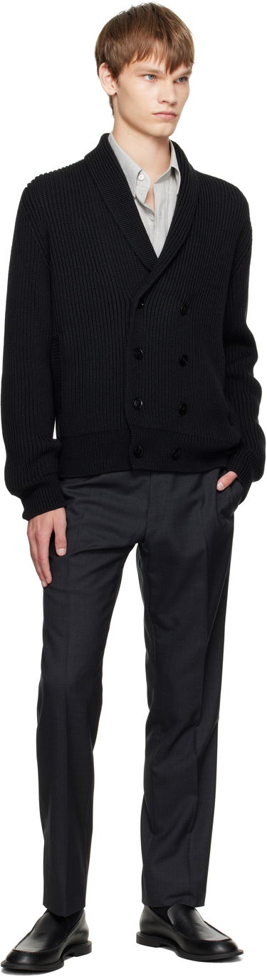 Sveter Tom Ford TOM FORD Wool Silk Shawl Collar Cardigan Čierna | KLL012-YMW094, 3