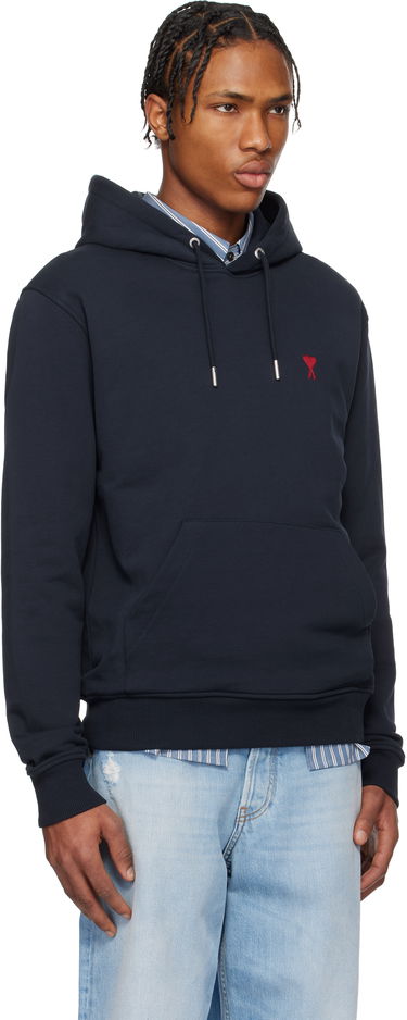 Mikina AMI AMI Paris Classic Ami De Coeur Hoodie 3XL Navy | BFUSW235.730-430, 2