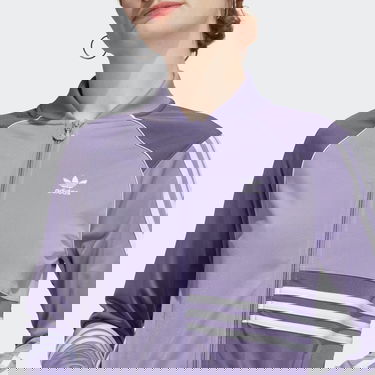 Bunda adidas Originals Crop Track Top Fialová | IC2375, 2