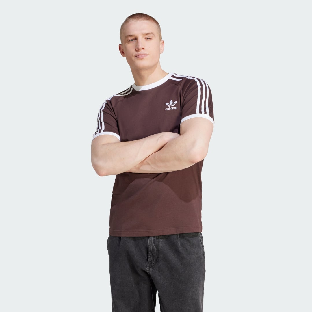 Tričko adidas Originals Adicolor Classics 3-Stripes Hnedá | IM2077, 0