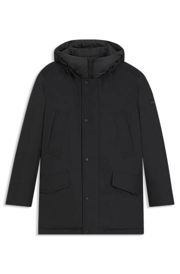Parka BOSS Water-repellent jacket with contrasting trims Čierna | 50547078