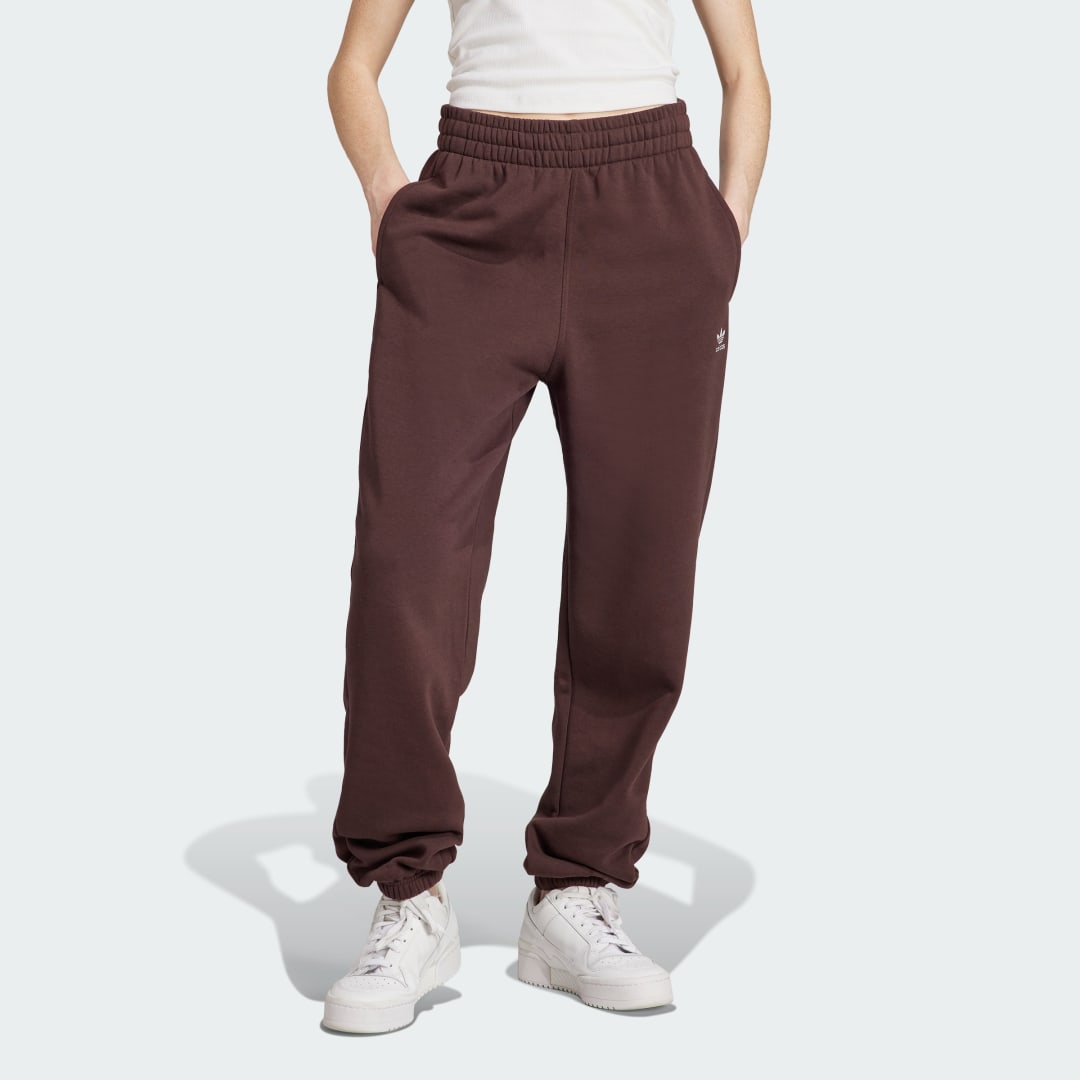 Nohavice adidas Originals Essentials Fleece Vínová | IJ9810, 1
