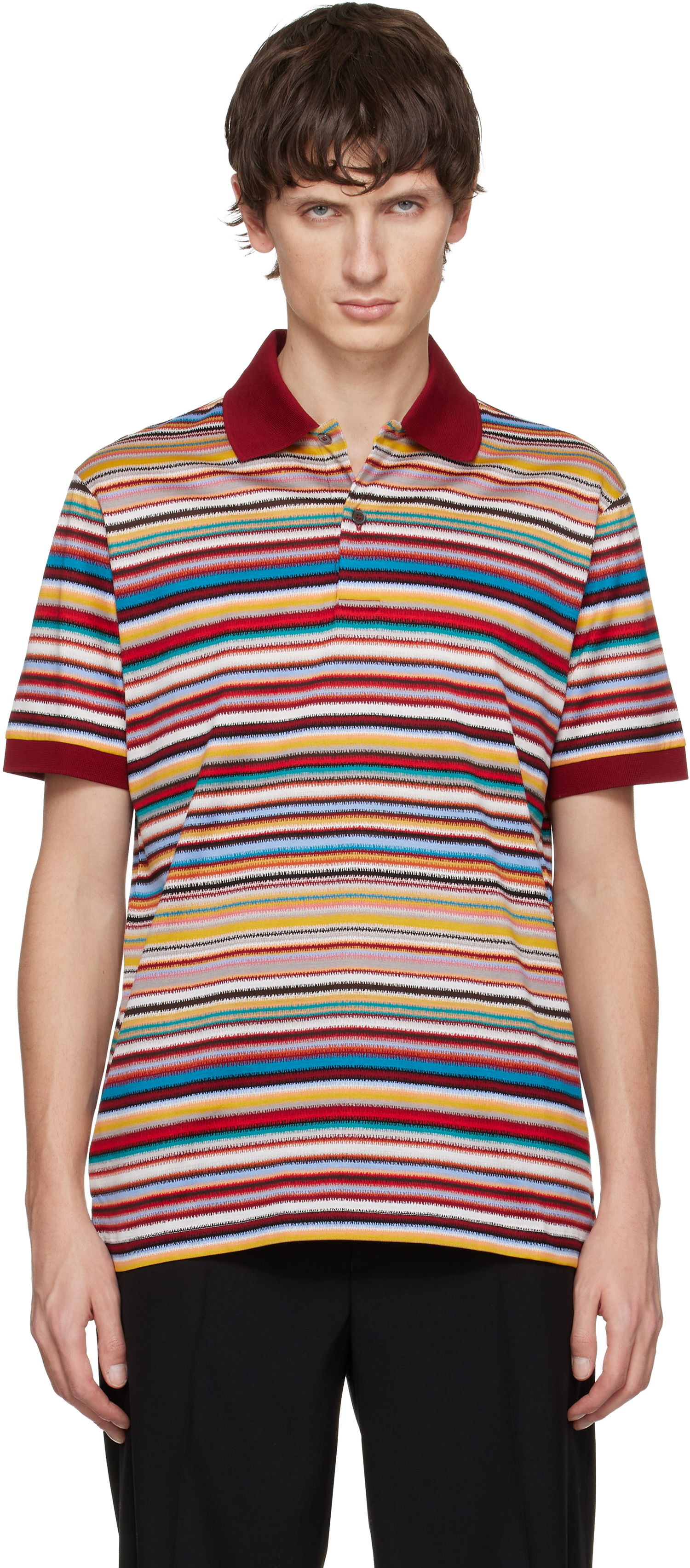 Polo tričko Paul Smith Paul Smith Noisy 'Signature Stripe' Cotton Polo Rôznofarebný | M1R-958P-T02803-92, 0