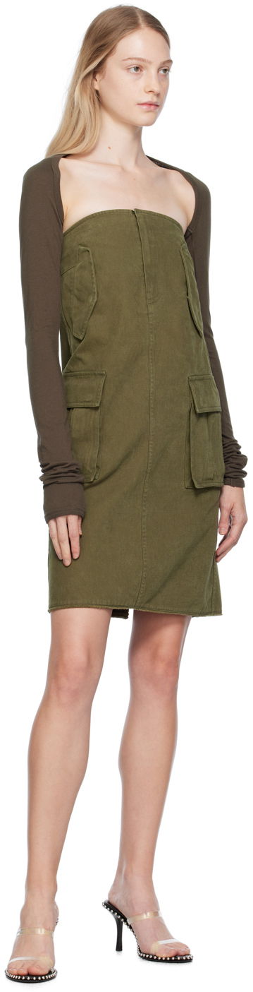 Šaty We11done We11done Cargo Midi Skirt Zelené | WD-OP3-23-175-W-KK, 3
