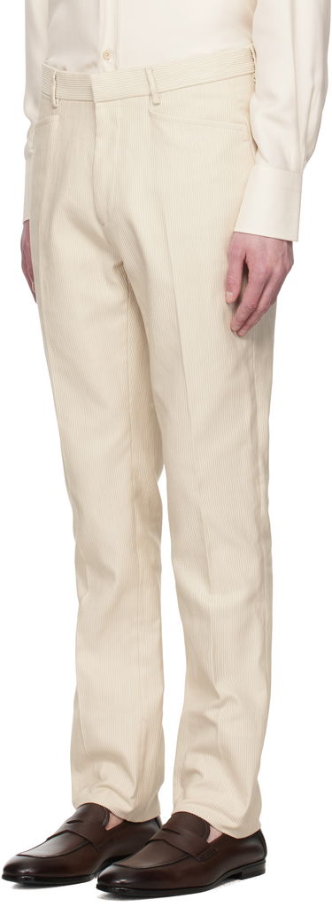 Nohavice Tom Ford TOM FORD Summer Cord Dyllan Trousers Béžová | PLPW01-CGS70, 3
