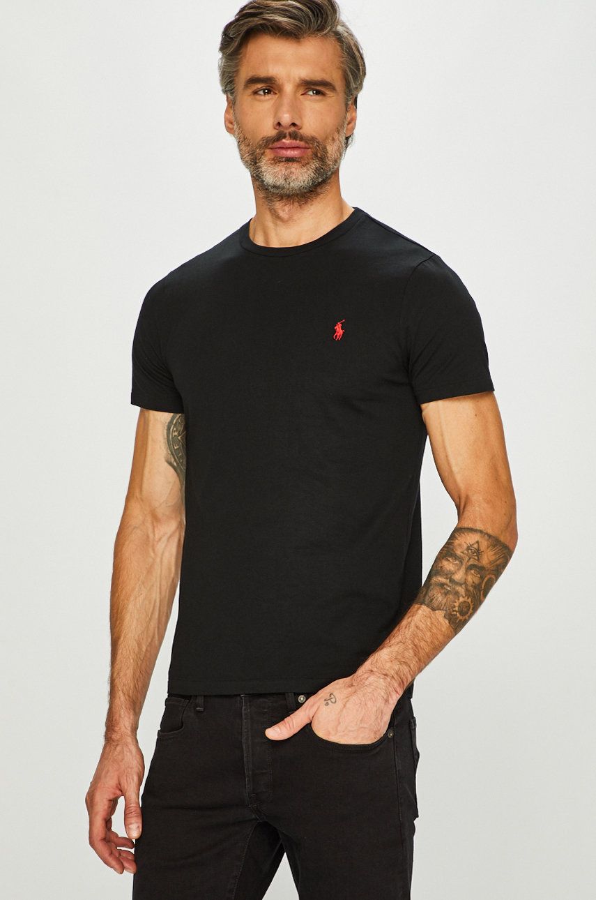 Tričko Polo by Ralph Lauren Custom Fit Tee Čierna | 710680785001, 0