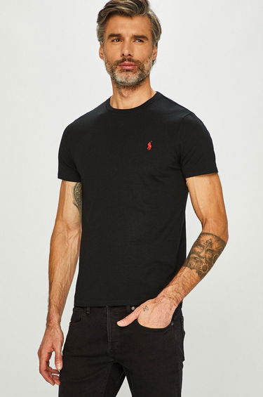 Tričko Polo by Ralph Lauren Custom Fit Tee Čierna | 710680785001, 0