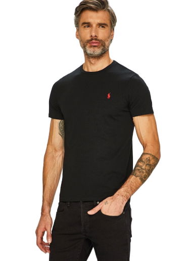 Tričko Polo by Ralph Lauren Custom Fit Tee Čierna | 710680785001