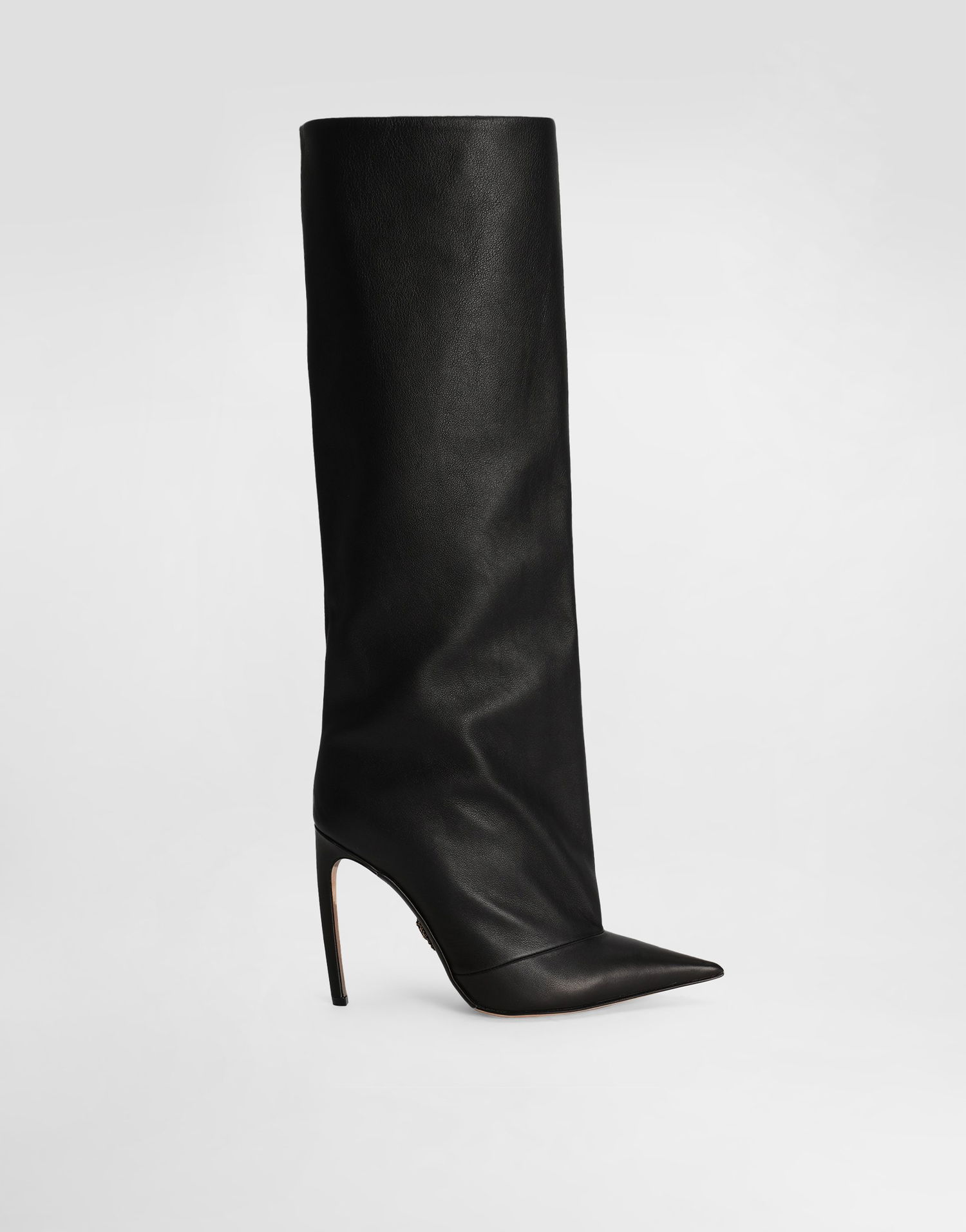 Doplnky Dolce & Gabbana Dolce & Gabbana Devotion Calfskin Knee-High Boots Čierna | CU1223AO83180999, 0