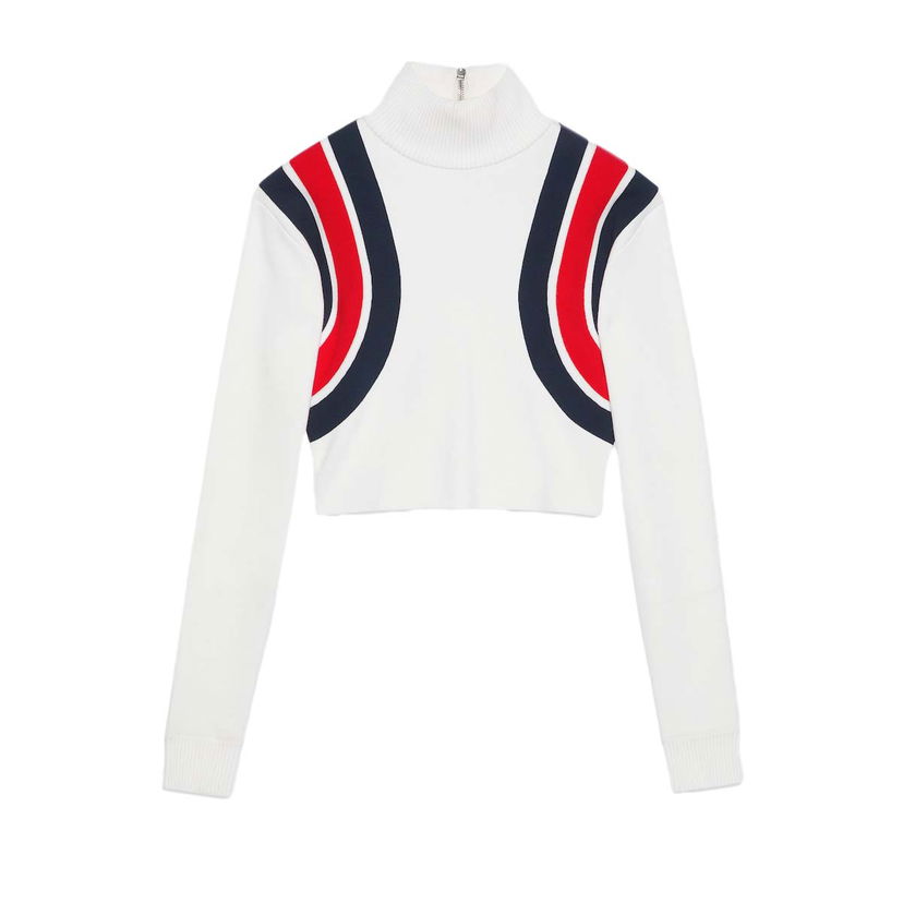 Sveter Gucci Viscose Knit Top Ivory Biela | 772910 XKDTV 9189