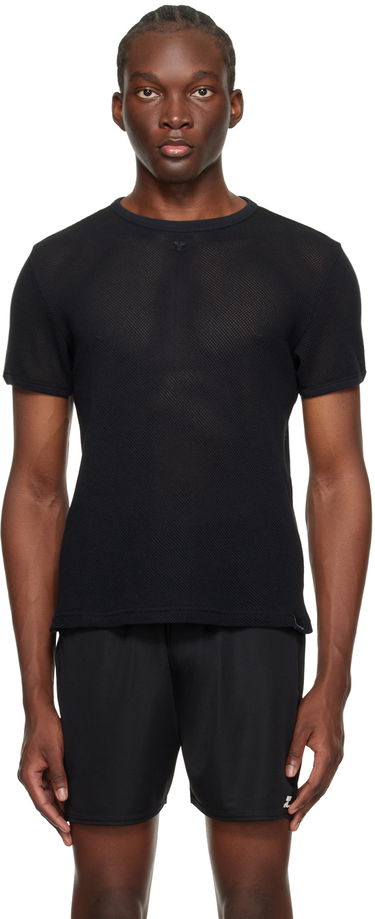 Tričko Courrèges Semi-Sheer T-Shirt Čierna | 124JTS123JS0069, 0