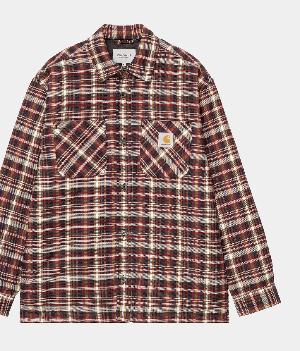 Košeľa Carhartt WIP Carhartt WIP Cronyn Check Shirt Jacket Vínová | I035312_9, 0