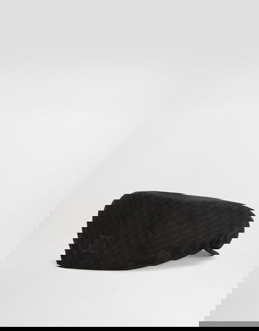 Šiltovka Dolce & Gabbana Dolce & Gabbana Virgin Wool Pinstripe Flat Cap 59 Čierna | GH587ZFR2ZXS8051, 1