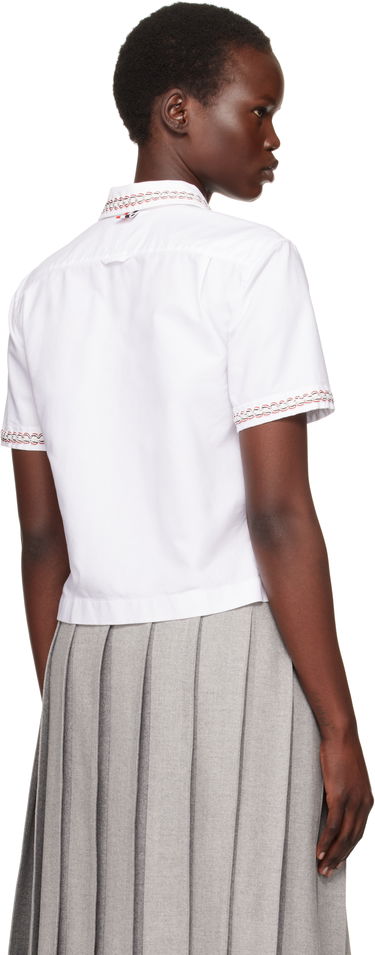 Košeľa Thom Browne Thom Browne Drop Back Cropped Shirt Biela | FLL191B-F0313, 2