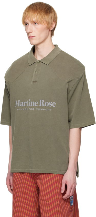Polo tričko Martine Rose Martine Rose Padded Polo Zelené | 654JE02411L, 3