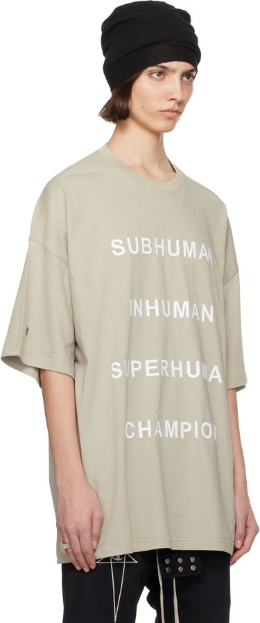 Tričko Rick Owens Rick Owens Champion Edition Tommy T-Shirt Béžová | CW01E1675 CHJG, 1