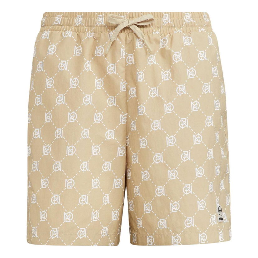 Plavky adidas Originals Neo Pattern Print Casual Shorts Béžová | IB5844