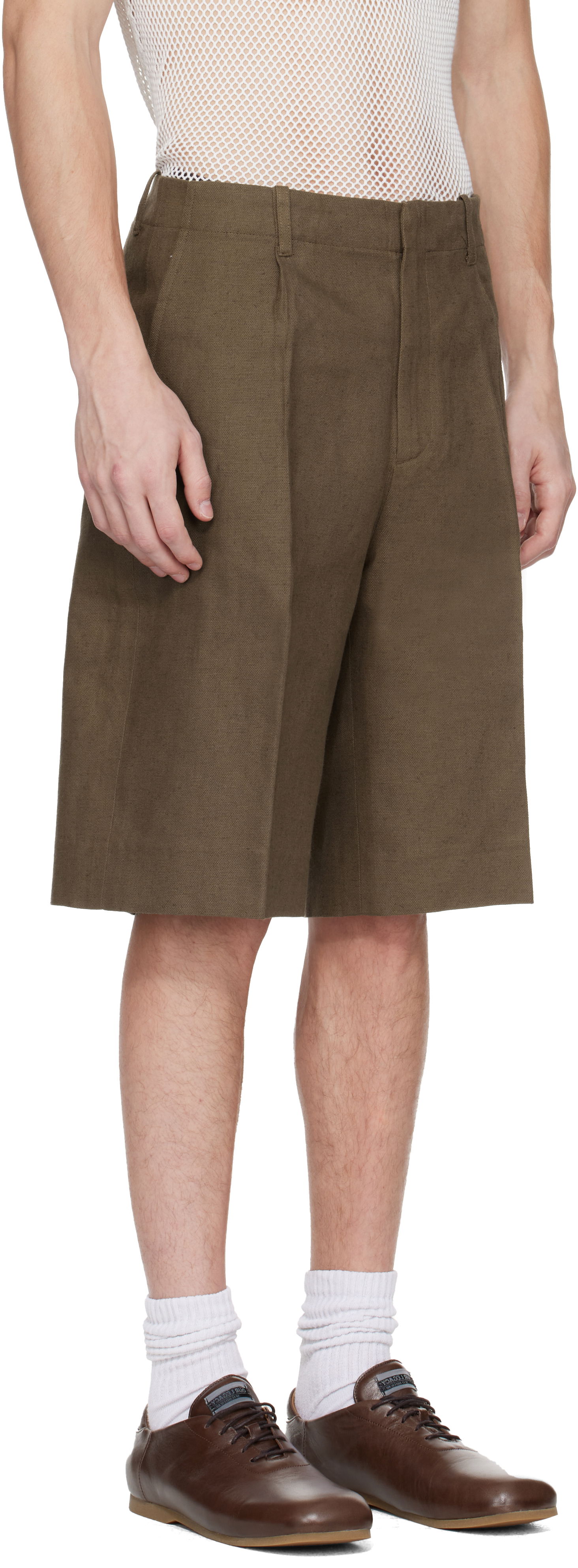 Šortky OUR LEGACY Our Legacy Borrowed Chino Shorts Zelené | M2254BTD, 1