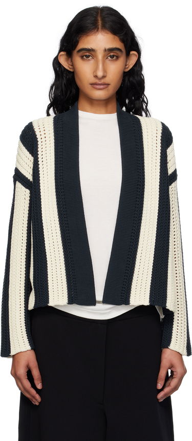 Sveter Max Mara Weekend Max Mara Striped Open Cardigan Navy | 2515341012600, 0